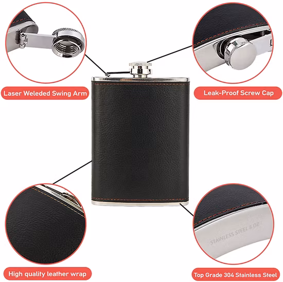 Hip Flask Whisky Flagon Portable Sublimation