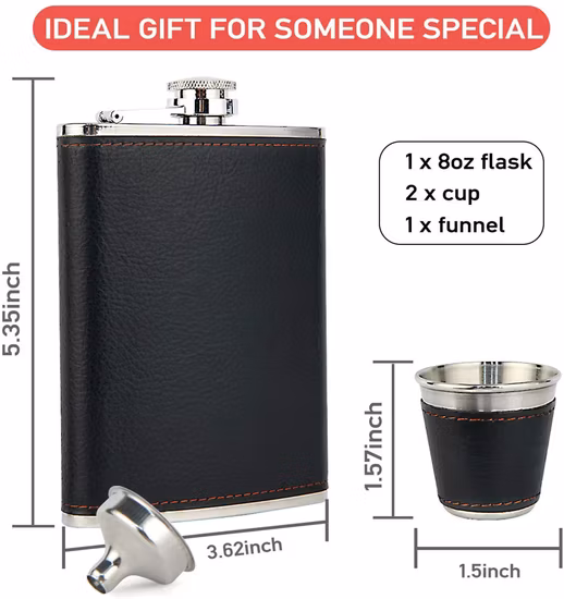 Hip Flask Whisky Flagon Portable Sublimation